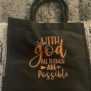 Canvas Tote: Black